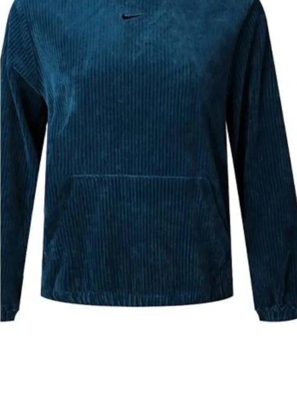 Nike Teal Corduroy Pullover Hoodie - Velour - Picture 3 of 9